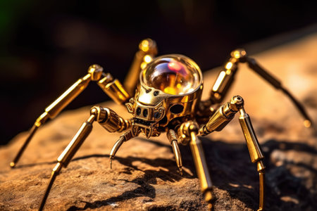 a close up of a spiderの素材