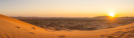 a sand dunes in the desertの素材