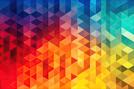 a colorful triangle patternの素材