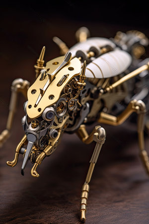 a close up of a robotの素材