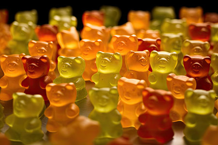 a group of gummy bearsの素材