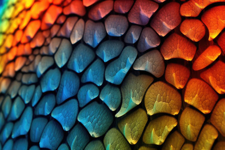 a close up of a colorful surfaceの素材