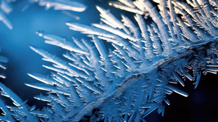a close up of ice crystalsの素材