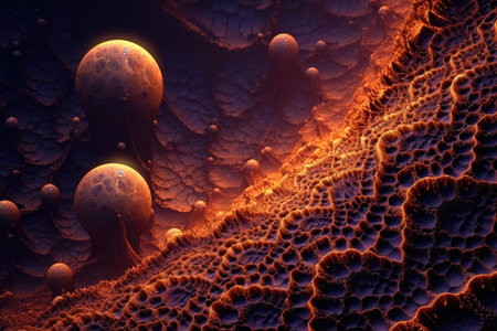 a close up of a planetの素材