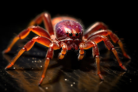 a close up of a spiderの素材