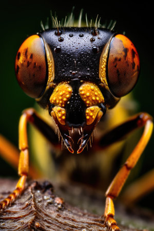 a close up of a bugの素材