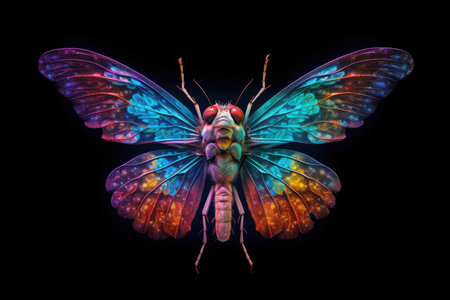 a colorful butterfly with wingsの素材