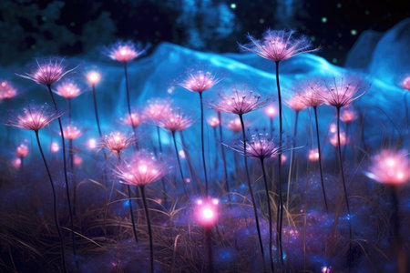 a close up of flowersの素材
