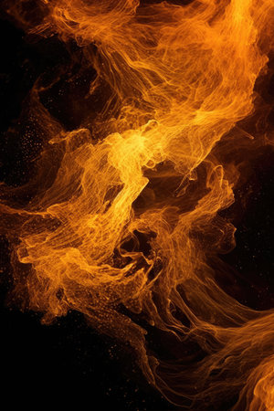 a close up of a fireの素材