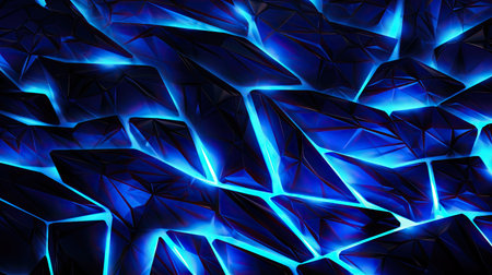 a blue and black crystal like surfaceの素材