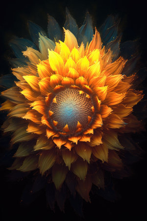 a close up of a flowerの素材