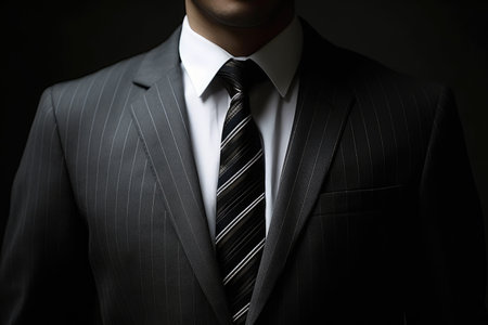 a man wearing a suit and tieの素材