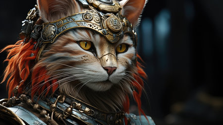 a cat wearing a garmentの素材