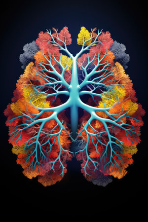 a tree shaped like a human brainの素材