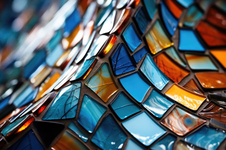 a close up of a mosaicの素材