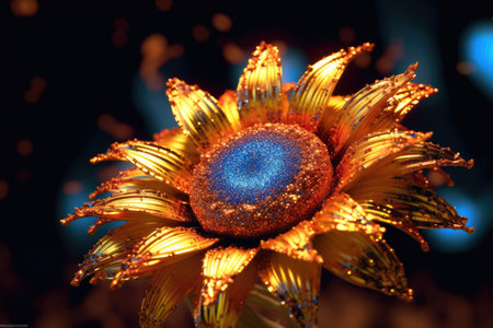 a close up of a flowerの素材