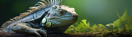 a close up of a lizardの素材