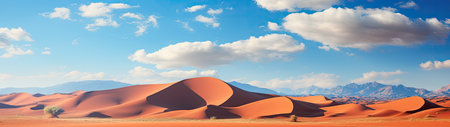 a sand dunes in the desertの素材