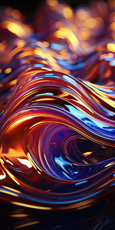 a colorful swirly liquidの素材