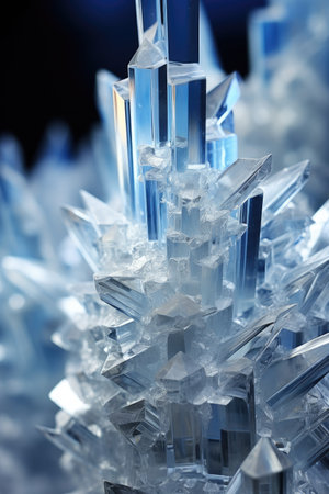 a close up of a crystalの素材
