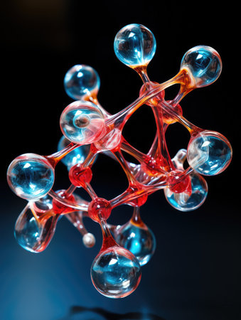 a close up of a moleculeの素材