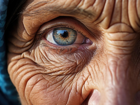 an old person's eyeの素材