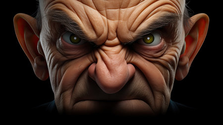 a close up of a man's faceの素材