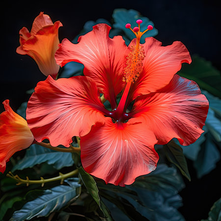 a close up of a flowerの素材