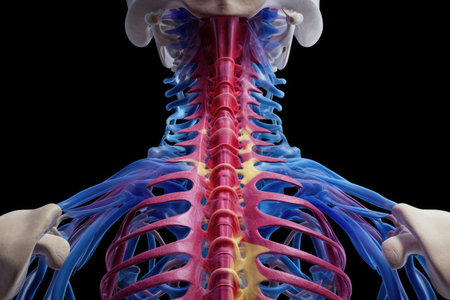 a skeleton with ribs and bonesの素材