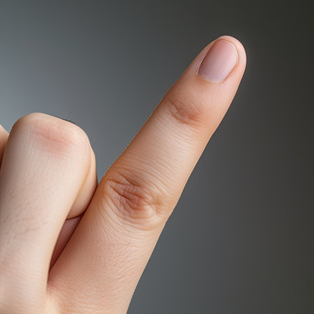 a close up of a handの素材