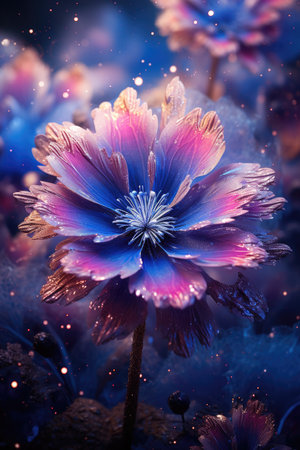a close up of a flowerの素材