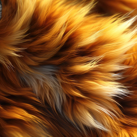 a close up of a furry animalの素材
