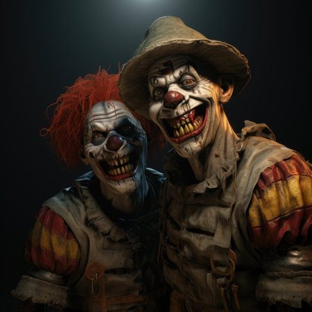 a couple of people wearing clothingの素材