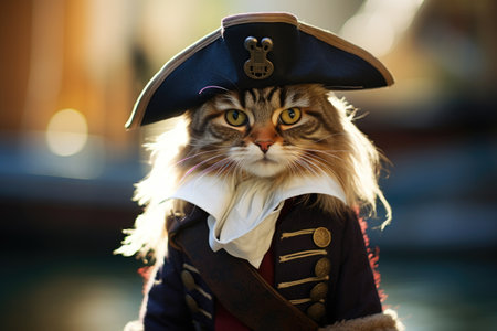 a cat wearing a garmentの素材
