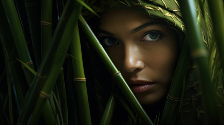 a person wearing a green helmetの素材