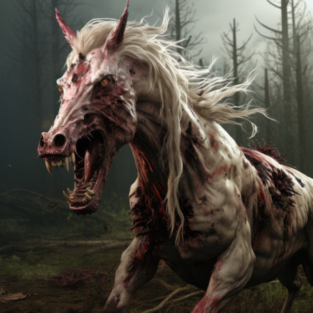 a large animal with a long tailの素材