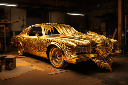 a car with a hood onの素材
