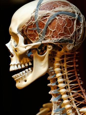 a close-up of a skeletonの素材