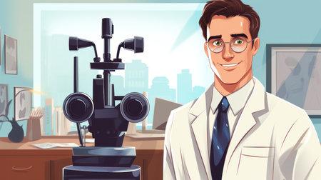 a man wearing a white coat and black tieの素材