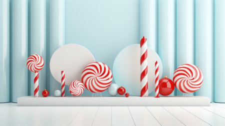 a group of white and red balloonsの素材