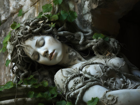 a statue of a personの素材