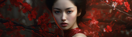 a person looking at the cameraの素材