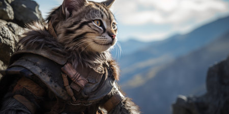 a cat wearing a garmentの素材