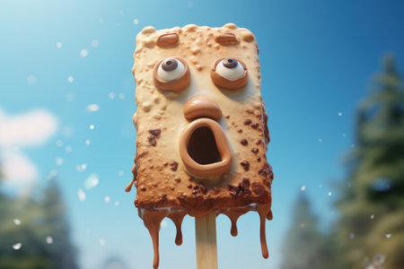 a cookie with a faceの素材