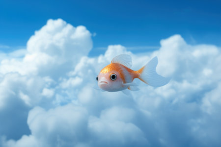 a fish in the skyの素材