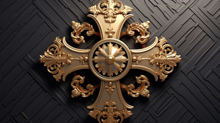 a ceiling with a designの素材