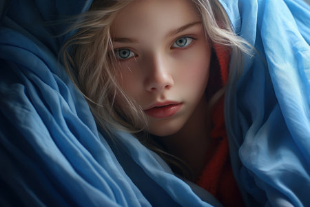 a person with red hairの素材