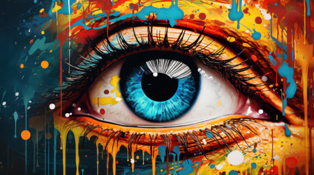 a colorful art pieceの素材