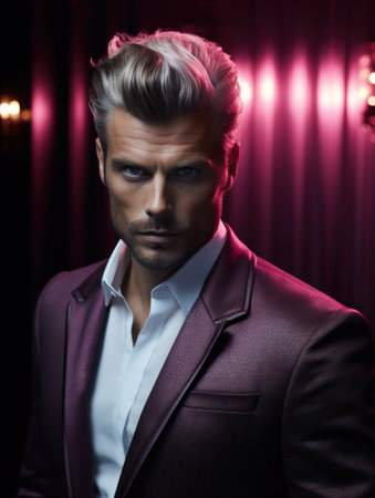 a man with red hairの素材