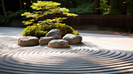 a group of rocks on a surfaceの素材